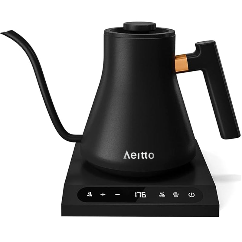 Aeitto Gooseneck Kettle with Temperature Control, Electric Pour Over Coffee Tea Kettle, 1200 Watt